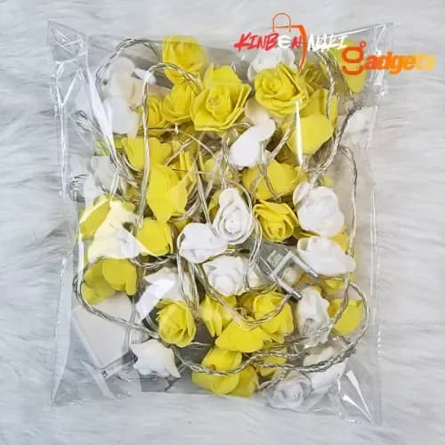 Rose Fairy light Yellow & White 80pcs Set