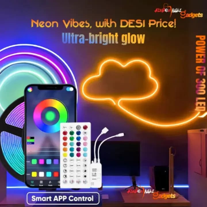 5050 Apps & premium Remote control RGB Strip Light 16 Ft