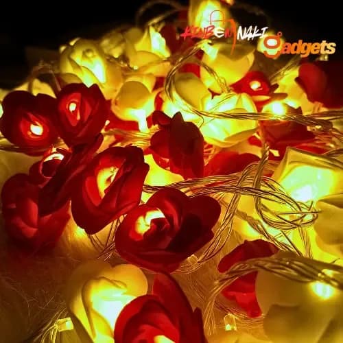 Rose Fairy light Pink & White 80pcs Set